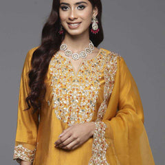 Heavy Roman Silk RIN131 DT-23 Suits & Dresses Wholesale Alia Cut Suits Designer Suits Embroidered Suits