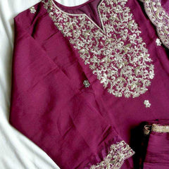 Heavy Roman Silk RIN131 DT-23 Suits & Dresses Wholesale Alia Cut Suits Designer Suits Embroidered Suits