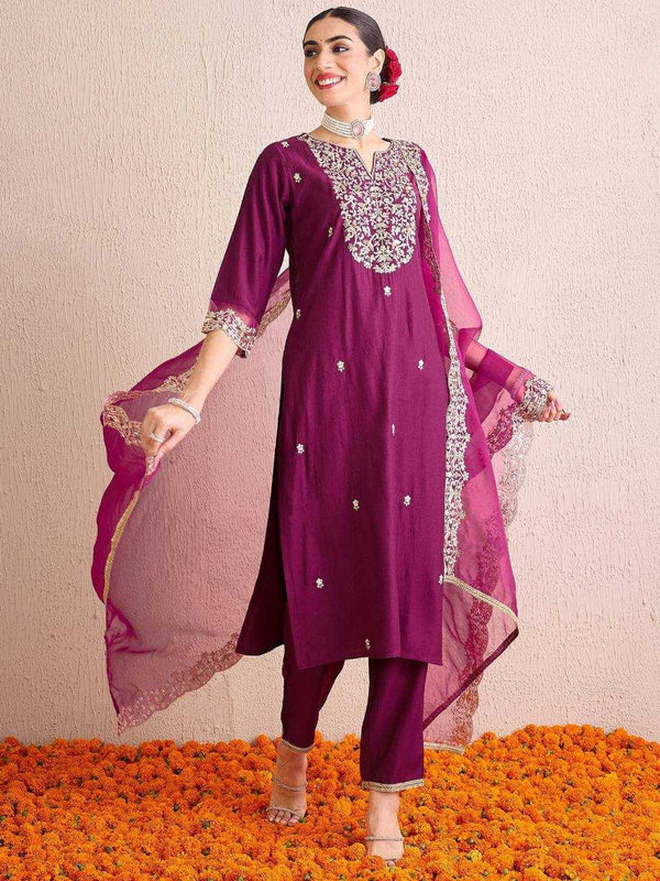 Heavy Roman Silk RIN131 DT-23 Suits & Dresses Wholesale Alia Cut Suits Designer Suits Embroidered Suits