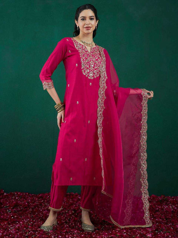 Heavy Roman Silk RIN131 DT-23 Suits & Dresses Wholesale Alia Cut Suits Designer Suits Embroidered Suits