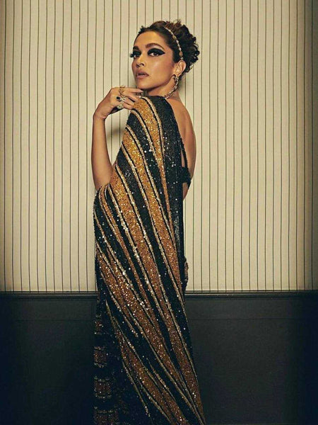 Heavy Silk RIN213 L247 Sarees Bollywood Collections Wholesale Party Wear Sarees Fancy Sarees Sequence Sarees Deepika Padukone Sarees