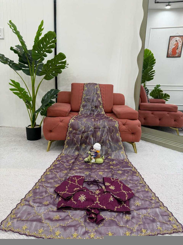 Jimmy Choo RIN133 561 Sarees Wholesale Fancy Sarees Sequence Sarees Weightless Sarees