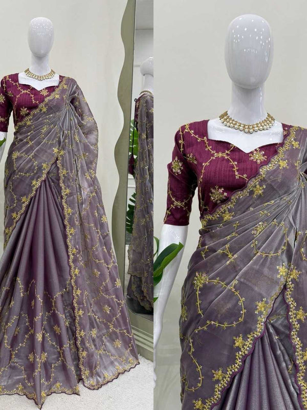 Jimmy Choo RIN133 561 Sarees Wholesale Fancy Sarees Sequence Sarees Weightless Sarees