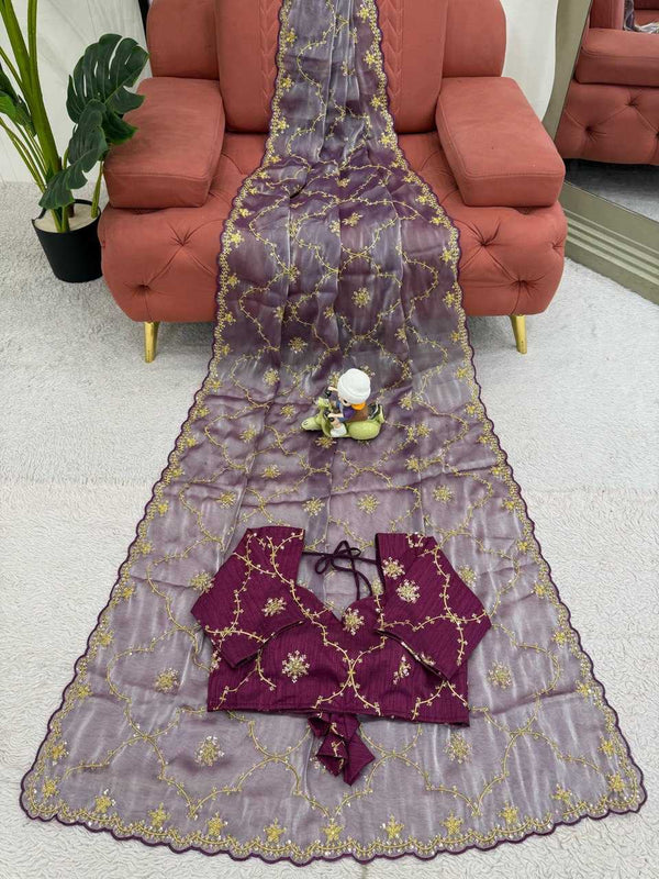 Jimmy Choo RIN133 561 Sarees Wholesale Fancy Sarees Sequence Sarees Weightless Sarees