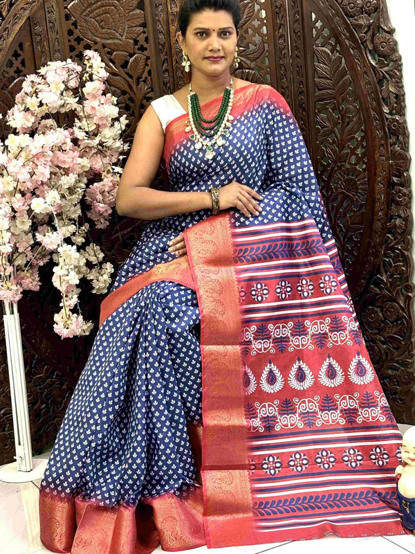 Kanjivaram Silk RIN145 QUEEN Silk Sarees Wholesale Dola Silk Sarees Kanjeevaram Sarees Printed Silk Saree