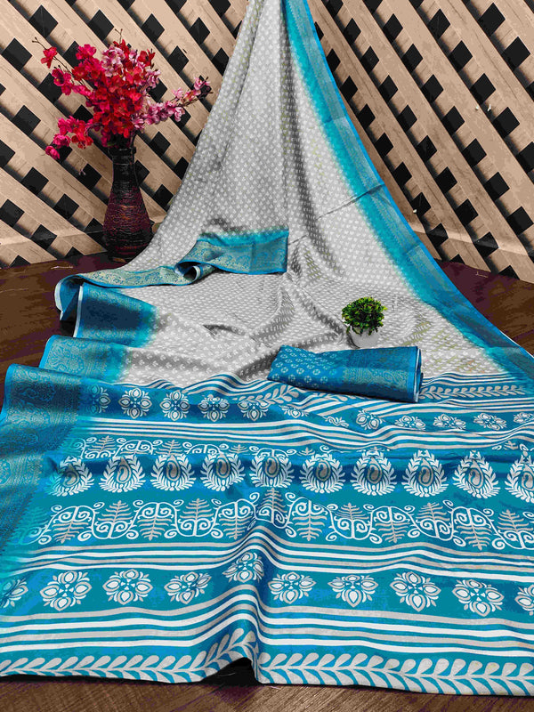 Kanjivaram Silk RIN145 QUEEN Silk Sarees Wholesale Dola Silk Sarees Kanjeevaram Sarees Printed Silk Saree