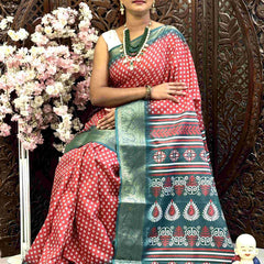 Kanjivaram Silk RIN145 QUEEN Silk Sarees Wholesale Dola Silk Sarees Kanjeevaram Sarees Printed Silk Saree