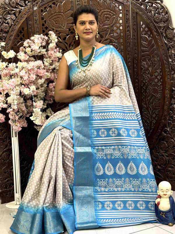 Kanjivaram Silk RIN145 QUEEN Silk Sarees Wholesale Dola Silk Sarees Kanjeevaram Sarees Printed Silk Saree