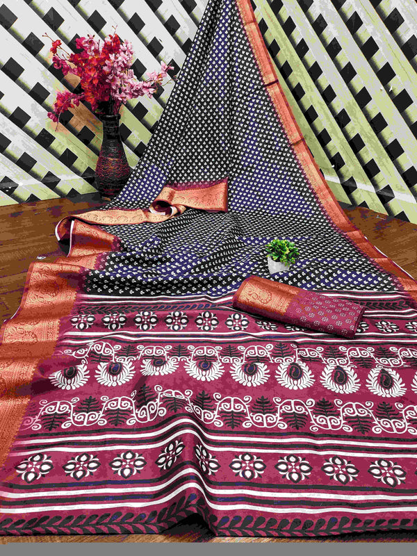 Kanjivaram Silk RIN145 QUEEN Silk Sarees Wholesale Dola Silk Sarees Kanjeevaram Sarees Printed Silk Saree