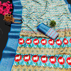 Kanjivaram Silk RIN145 RADHIKA Silk Sarees Wholesale Dola Silk Sarees Kanjeevaram Sarees Printed Silk Saree