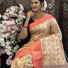 Kanjivaram Silk RIN145 RADHIKA Silk Sarees Wholesale Dola Silk Sarees Kanjeevaram Sarees Printed Silk Saree