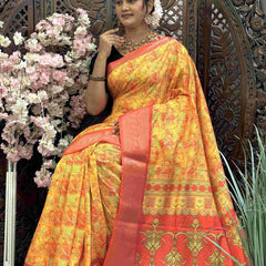Kanjivaram Silk RIN145 RADHIKA Silk Sarees Wholesale Dola Silk Sarees Kanjeevaram Sarees Printed Silk Saree