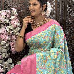 Kanjivaram Silk RIN145 RADHIKA Silk Sarees Wholesale Dola Silk Sarees Kanjeevaram Sarees Printed Silk Saree