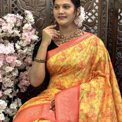 Kanjivaram Silk RIN145 RADHIKA Silk Sarees Wholesale Dola Silk Sarees Kanjeevaram Sarees Printed Silk Saree