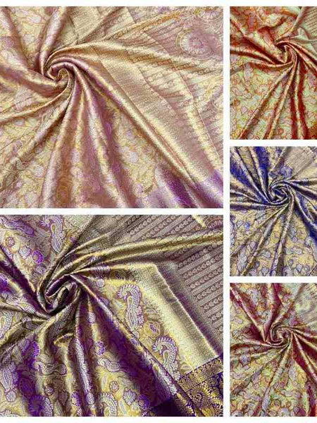 Kanjivaram Silk RIN209 ST-Vol-01 Silk Sarees Wholesale Banarasi Silk Sarees Paithani Sarees Fancy Silk Sarees