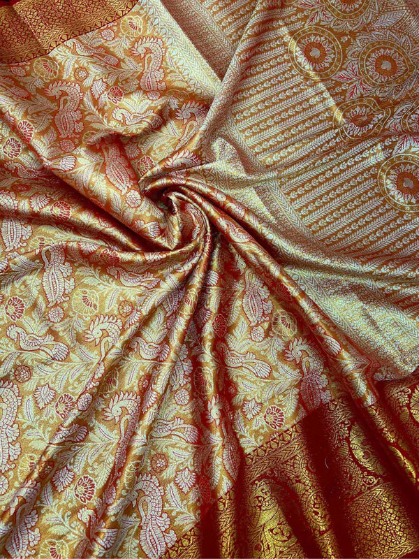 Kanjivaram Silk RIN209 ST-Vol-01 Silk Sarees Wholesale Banarasi Silk Sarees Paithani Sarees Fancy Silk Sarees