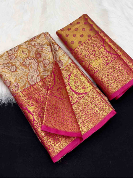 Kanjivaram Silk RIN209 ST-Vol-01 Silk Sarees Wholesale Banarasi Silk Sarees Paithani Sarees Fancy Silk Sarees