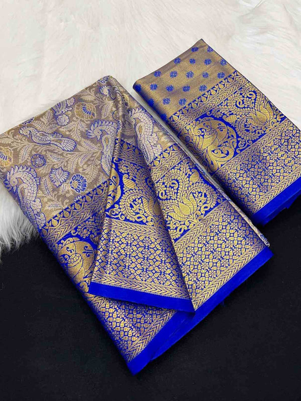 Kanjivaram Silk RIN209 ST-Vol-01 Silk Sarees Wholesale Banarasi Silk Sarees Paithani Sarees Fancy Silk Sarees