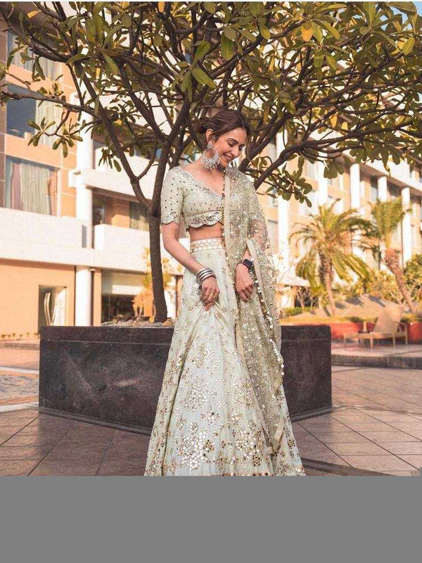 Mulberry RIN213 H5 Lehengas Wedding Collections Bollywood Collections Wholesale Designer Lehenga Wedding Lehenga Rakul Preet