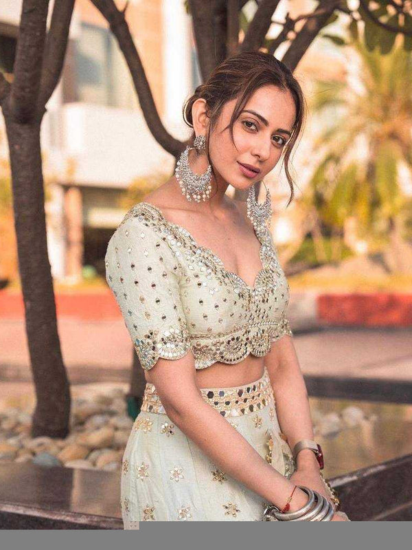 Mulberry RIN213 H5 Lehengas Wedding Collections Bollywood Collections Wholesale Designer Lehenga Wedding Lehenga Rakul Preet