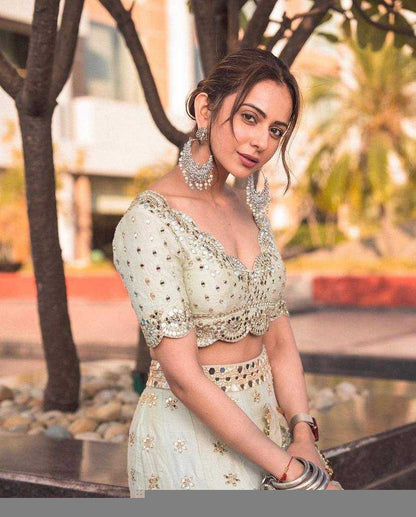 Mulberry RIN213 H5 Lehengas Wedding Collections Bollywood Collections Wholesale Designer Lehenga Wedding Lehenga Rakul Preet