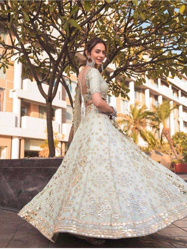 Mulberry RIN213 H5 Lehengas Wedding Collections Bollywood Collections Wholesale Designer Lehenga Wedding Lehenga Rakul Preet
