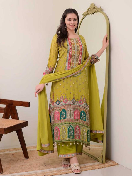 Muslin Cotton RIN129 028 Suits & Dresses Wholesale Ladies Suits Cotton Suits Handwork Suits