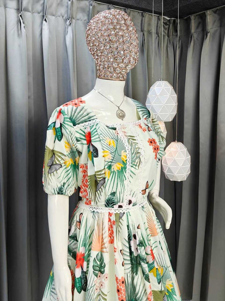 Muslin Cotton RIN207 3044 Gowns Wholesale Printed Gowns Fancy Gowns Party Gowns