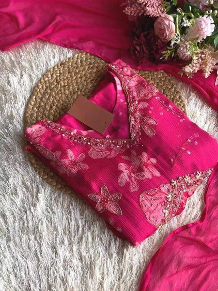 MUSLIN RIN133 1390 SUITS & DRESSES WHOLESALE ALIA CUT PRINTED GEORGETTE ANARKALI PARTY WEAR SUITS