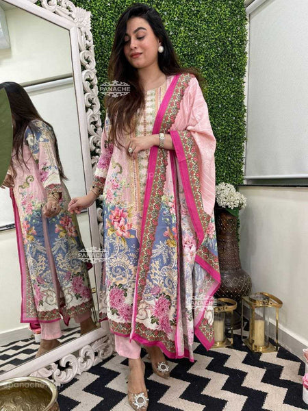 Muslin Silk KESH495 Handwork Suits & Dresses Wholesale Ladies Suits Palazzo Suit Handwork Suits