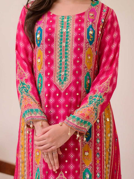 Muslin Silk RIN129 027 Suits & Dresses Wholesale Ladies Suits Kashmiri Suits Palazzo Suit Handwork Suits