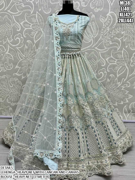 Net RIN197 2667 Presenting Party Wear STICHED Lehengas Wholesale Designer Lehenga Bridal Lehenga Net Lehenga Choli Mirror Work Lehenga