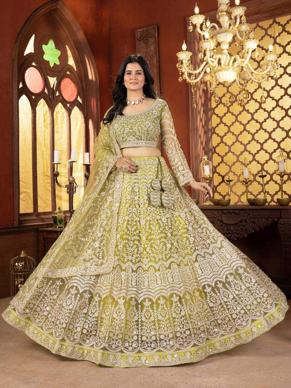 Net RIN197 2840 Lehengas Wholesale Designer Lehenga Bridal Lehenga Net Lehenga Choli