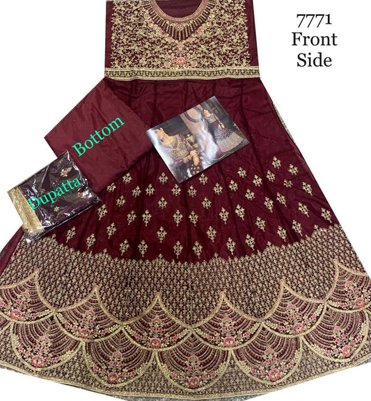 Net RIN197 7771 HOTLADY Gowns Wholesale Embroidery Gowns Anarkali Gown Net Gowns
