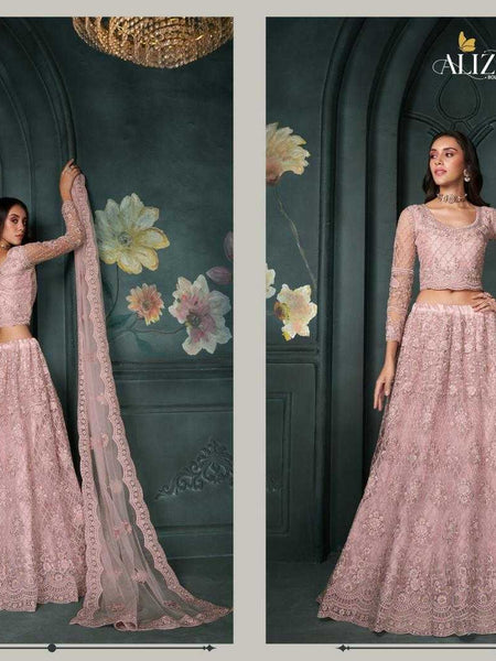 Net RIN197 Alizeh-Bridal Heritage Vol-5 -2204 Lehengas Wedding Collections Festive Collections Wholesale Designer Lehenga Net Fancy Lehenga Heavy Lehenga