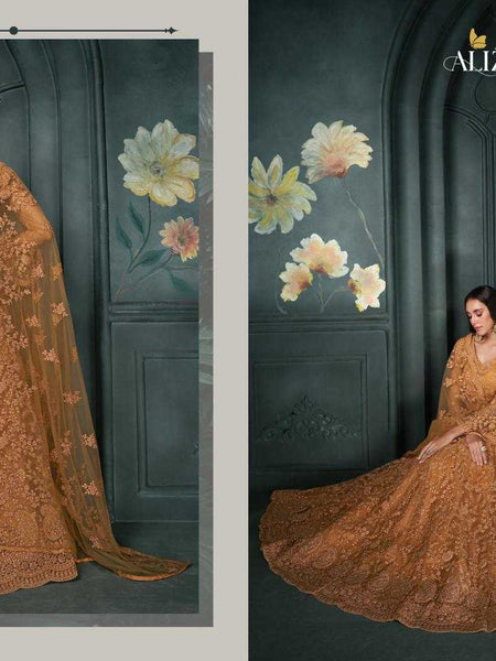 Net RIN197 Alizeh-Bridal Heritage Vol-5 -2204 Lehengas Wedding Collections Festive Collections Wholesale Designer Lehenga Net Fancy Lehenga Heavy Lehenga