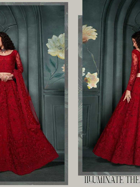 Net RIN197 Alizeh-Bridal Heritage Vol-5 -2204 Lehengas Wedding Collections Festive Collections Wholesale Designer Lehenga Net Fancy Lehenga Heavy Lehenga