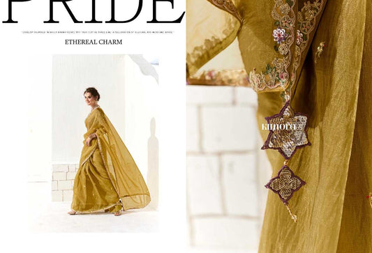 Organza RIN197 2831 Sarees Wholesale Designer Sarees Party Wear Sarees Bridal Sarees