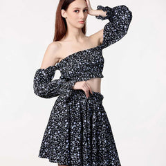 Poly Crepe RIN197 4494 Western Wears Wholesale Co-ord Set Tops One Piece Dress