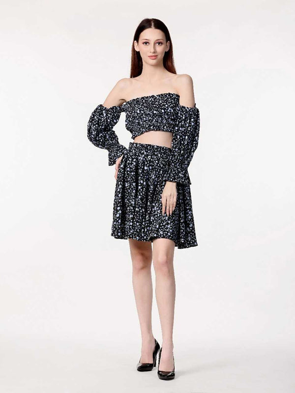 Poly Crepe RIN197 4494 Western Wears Wholesale Co-ord Set Tops One Piece Dress