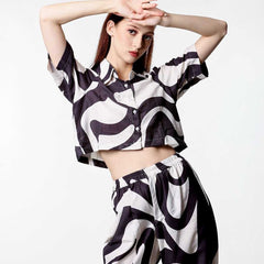 Poly Crepe RIN197 4494 Western Wears Wholesale Co-ord Set Tops One Piece Dress