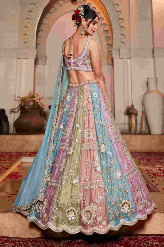 Poly Georgette RIN197 2744 Lehengas Wholesale Designer Lehenga Wedding Lehenga Embroidered Lehenga