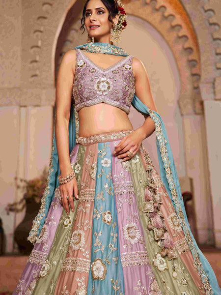 Poly Georgette RIN197 2744 Lehengas Wholesale Designer Lehenga Wedding Lehenga Embroidered Lehenga