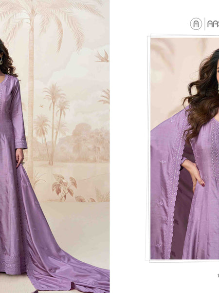 Premium Silk RIN184 AASHIRWAD RAGINI Gowns Wholesale Fancy Gowns Embroidery Gowns Designer Gowns