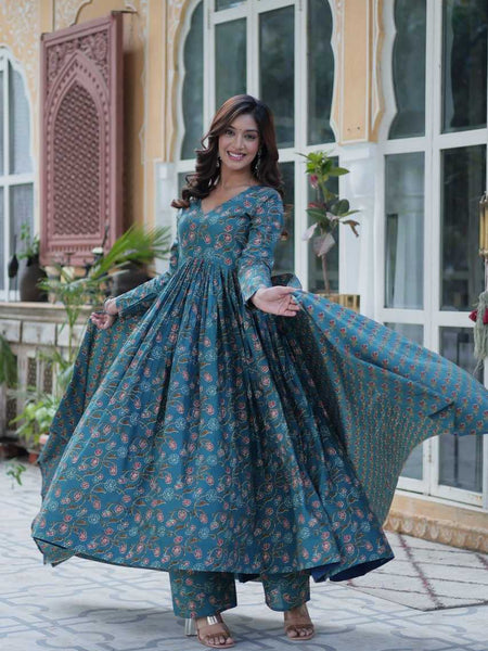 Pure Cotton KESH491 9225 Suits & Dresses Wholesale Ladies Suits Printed Suits Anarkali Suits