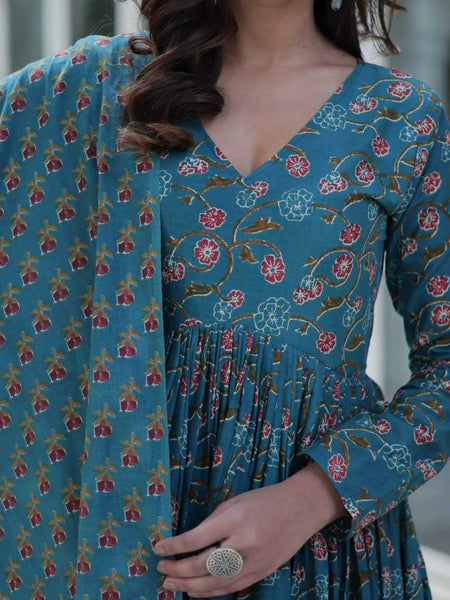 Pure Cotton KESH491 9225 Suits & Dresses Wholesale Ladies Suits Printed Suits Anarkali Suits