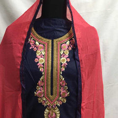 PURE COTTON RIN131 Panjabi Kudi SUITS & DRESSES WHOLESALE EMBROPIDERY UNSTITCHED COTTON PUNJABI SUITS