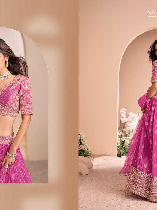 Pure Silk RIN197 2552 Lehengas Wedding Collections Festive Collections Wholesale Designer Lehenga Silk Lehenga Wedding Lehenga