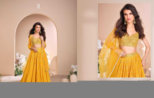 Pure Silk RIN197 2552 Lehengas Wedding Collections Festive Collections Wholesale Designer Lehenga Silk Lehenga Wedding Lehenga