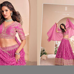 Pure Silk RIN197 2552 Lehengas Wedding Collections Festive Collections Wholesale Designer Lehenga Silk Lehenga Wedding Lehenga
